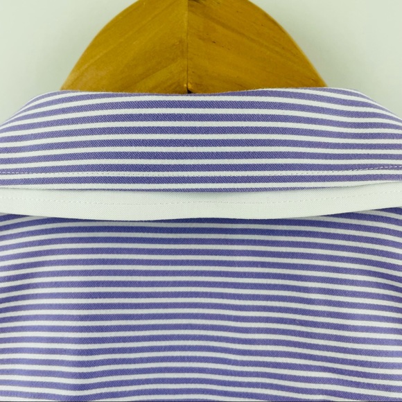 Brooks Brothers Women Button Up Shirt Lilac Stripe Double Collar Size US 6 - Picture 6 of 9